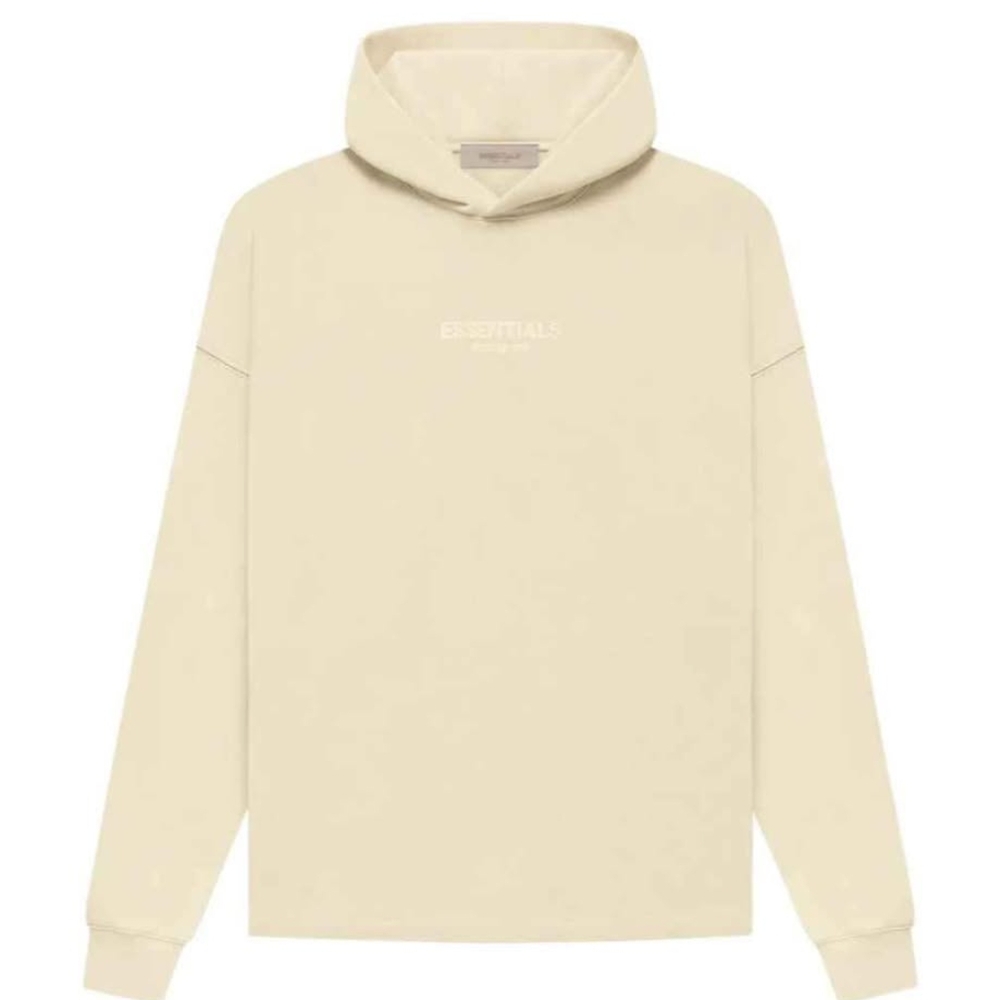 Essentials Eggshell Relaxed Fit Hoodie for Men